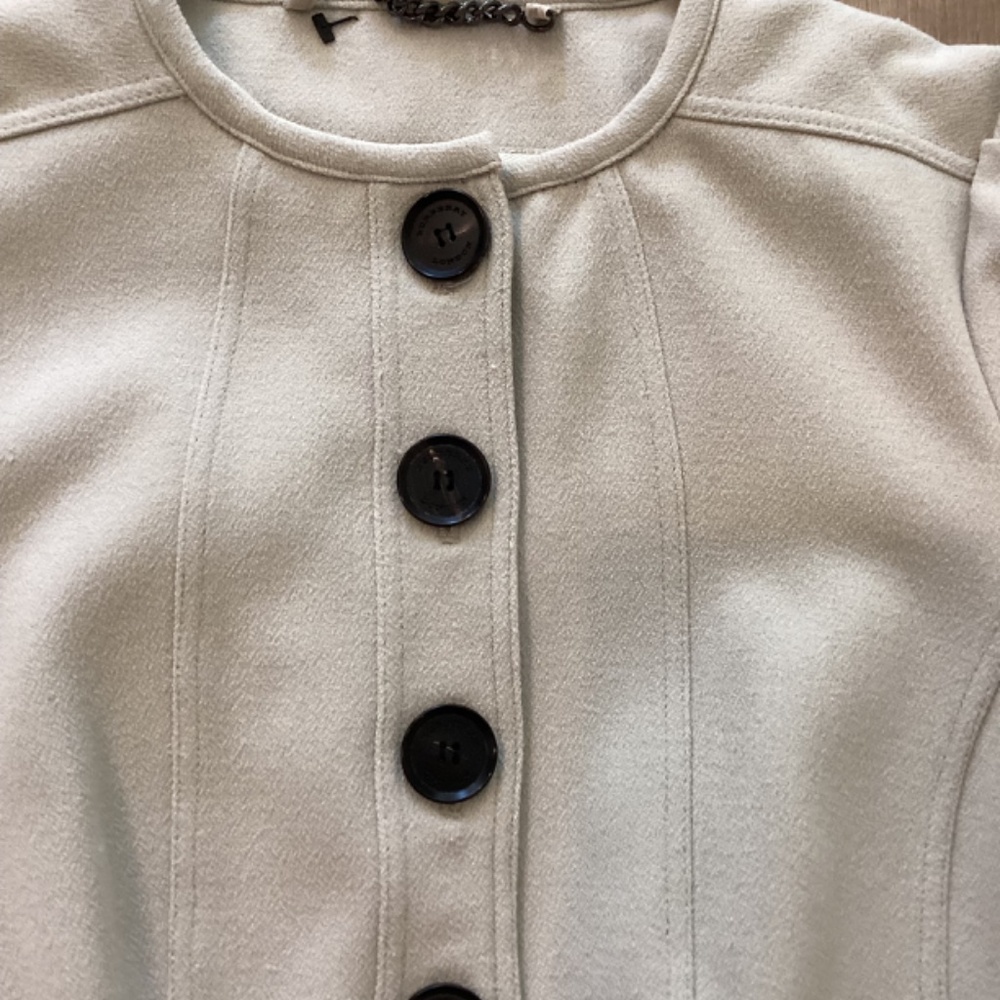 BURBERRY LONDON PEPLUM RUFFLE BLAZER JACKET 40 US 6 - Picture 5 of 10